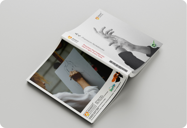 Anant Publications book and branding design in Jamnagar, India