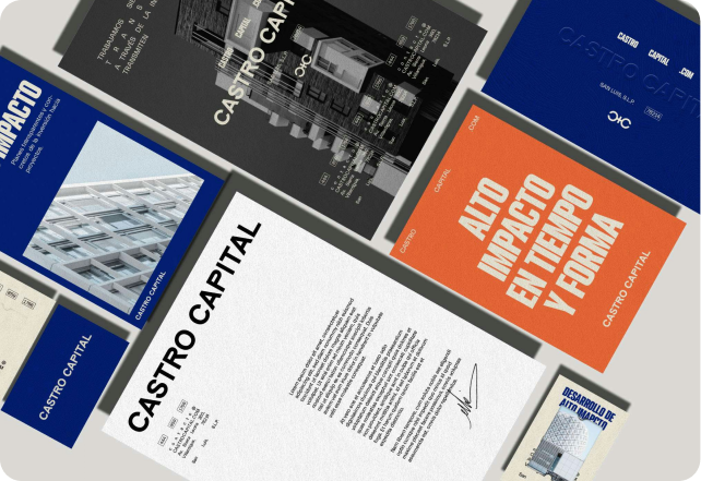 Castro Capital corporate identity and editorial stationery in Princeton, New Jersey