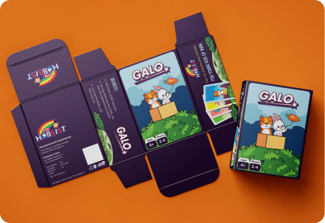 Galo character and packaging design in Bangalore, India