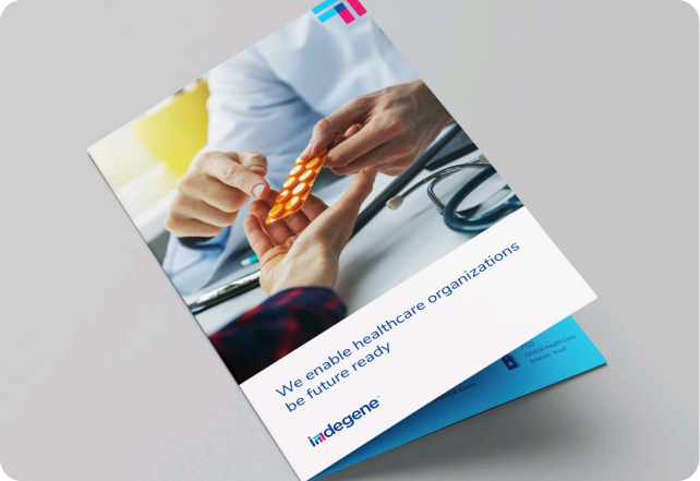 Indegene healthcare branding and brochure design in Princeton, New Jersey