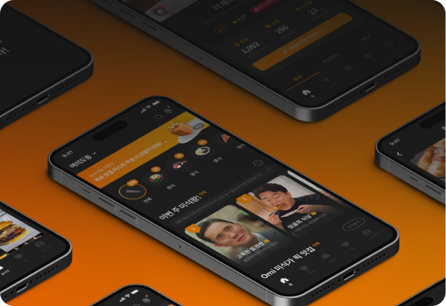 Tatsuyona mobile app UI & UX design in Seoul, South Korea