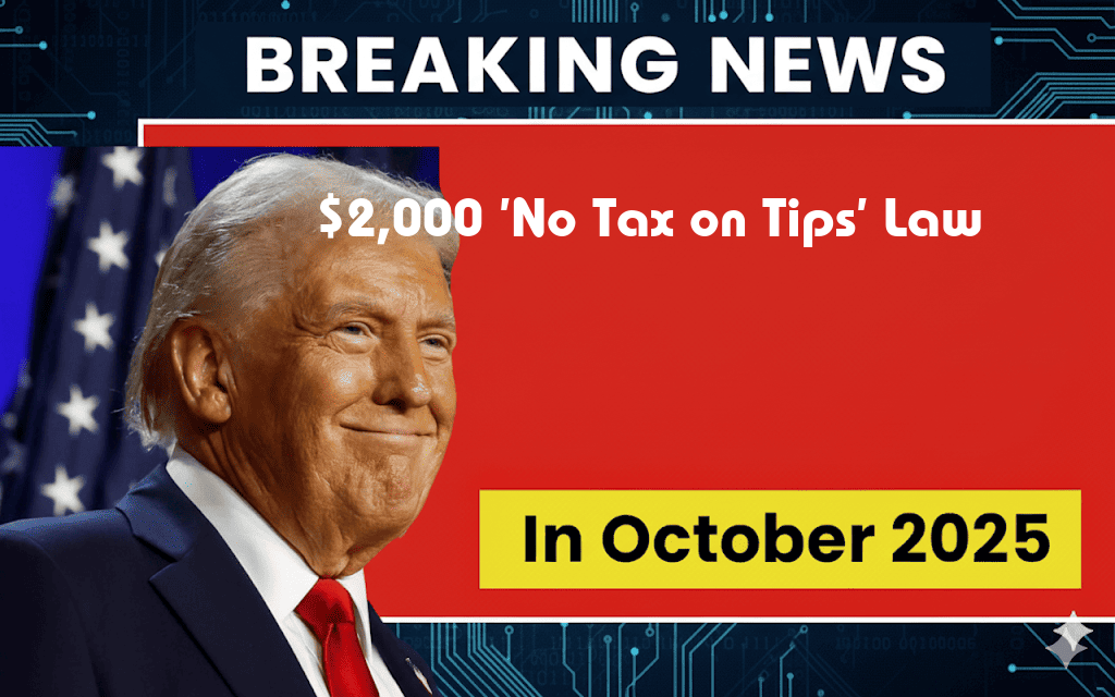 $2,000 ‘No Tax on Tips’ Benefit Signed Into Law — Discover Its Potential Impact